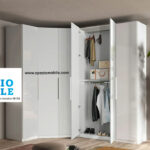 Cabina Angolare 8 Ante Bianco Lucido - immagine 4