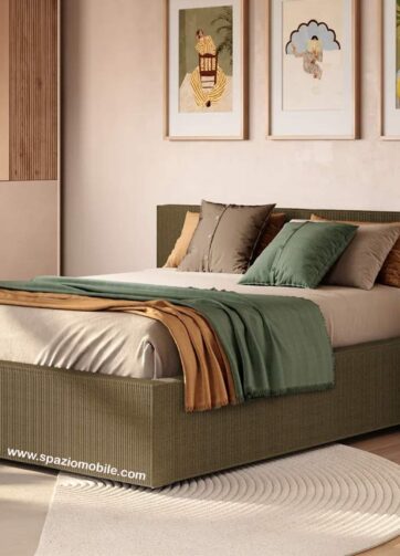 Letto Matrimoniale Cloud Cioccolato