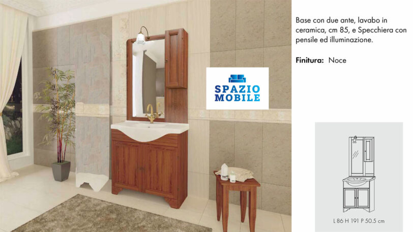 Mobile Bagno Noce 87