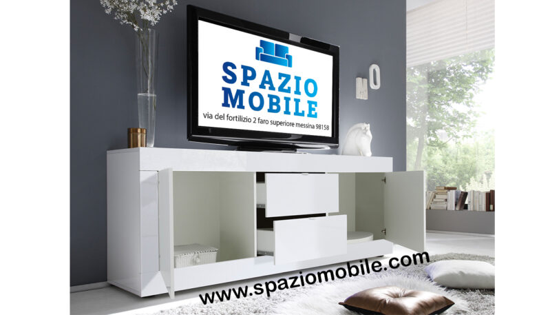 PORTA TV BASIC 2 ANTE E 2 CASSETTI - immagine 2