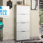 SCARPIERA A 4 RIBALTE  BIANCA