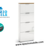 SCARPIERA A 4 RIBALTE  BIANCA - immagine 2