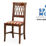 Sedia 157 Noce Stoffa