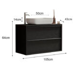 Mobile Bagno Sospeso 105 Steel - immagine 2