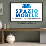 Mobile Porta Tv 184-230x44h Mercure e Ardesia con 1 Anta