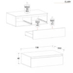 Porta tv 138x40h  Argilla - immagine 4