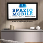 Porta TV 138x40h  Grigio Ardesia