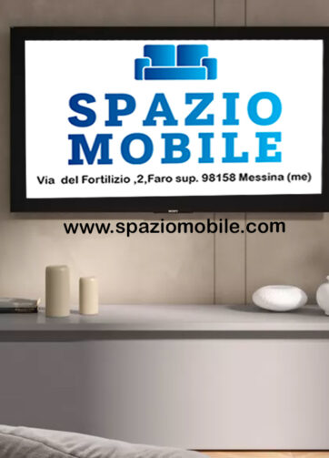 Porta TV 138x40h  Grigio Ardesia