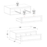 Base Porta TV 138x40h - immagine 4