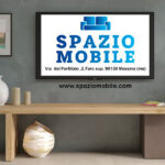 Mobile Porta Tv 184-230x44h Cadiz e Bronzo Con 1 Anta