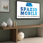 Mobile Porta Tv 184-230x44h Mercure e Cashmere Con 1 Anta - immagine 2