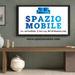 Mobile Porta Tv 184-230x44h Mercure e Bronzo Con 1 Anta