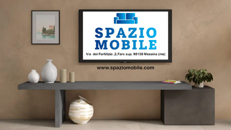 Mobile Porta tv 184-230x44h Piombo e Lava Con 1 Anta