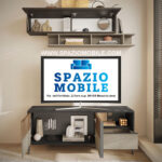 Porta TV Everest 156 2 Ante e 1 Cassetto Lava e Argilla - immagine 2