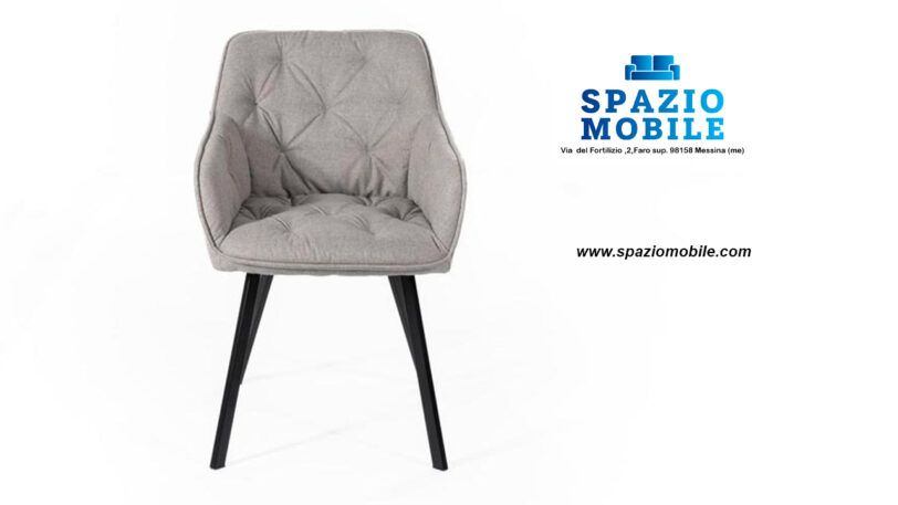 Sedia Elsa Grigio Chiaro - immagine 5
