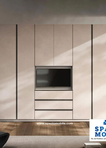 Armadio 6Ante con Tv Girevole Cashmere