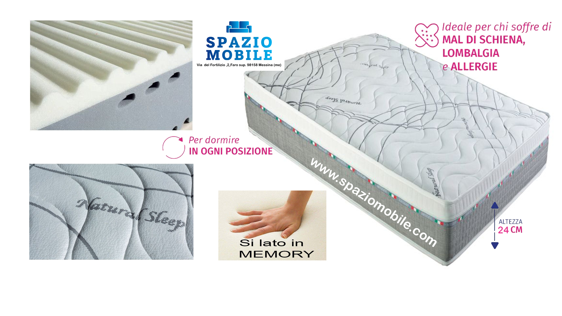 Materasso Matrimoniale Ergopure