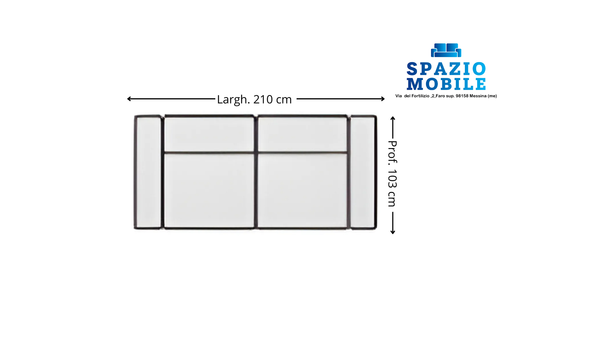 Divano Maxi Letto Suez 210 - immagine 5