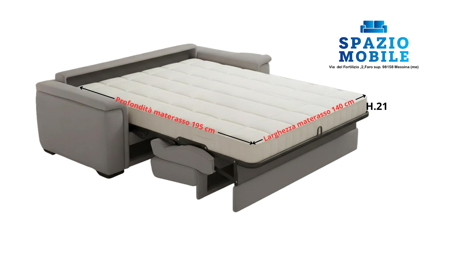 Divano Maxi Letto Suez 210 - immagine 3